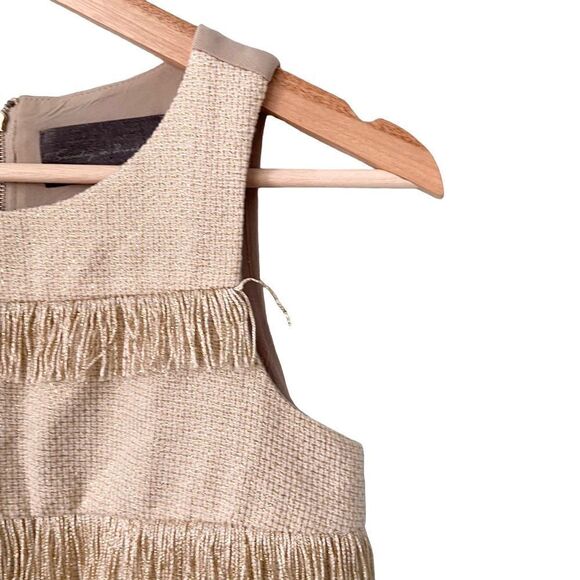 Anthropologie Sunday in Brooklyn Metallic Fringe Tank Top Blouse Size XS - Picture 6 of 11